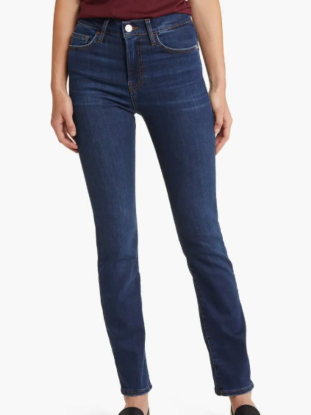 FRAME Le High Straight Jeans in Eagle Point Wash Size 25